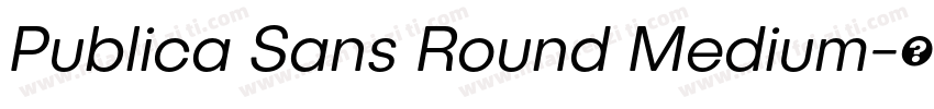 Publica Sans Round Medium字体转换